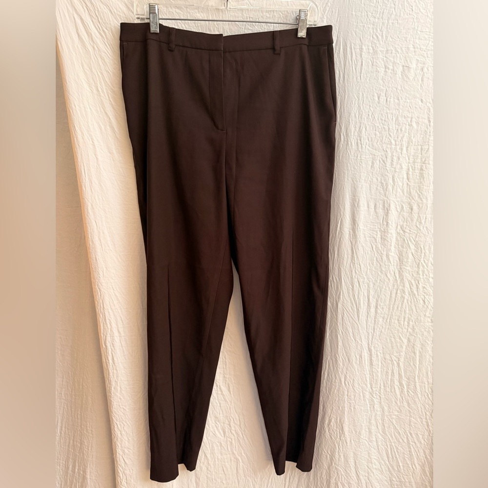 Womyn stretch brown slacks